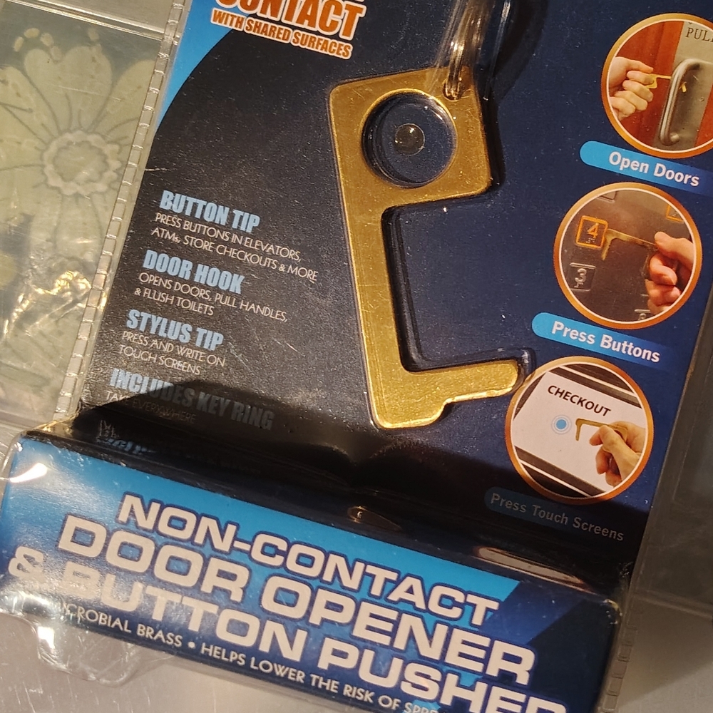 3 For $10🆕Brass Non-Contact Keychain Tool